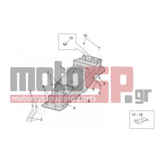 Aprilia - RSV 1000 2000 - Body Parts - Space under the seat - AP8150015 - ΡΟΔΕΛΑ 6,6x18x1,6