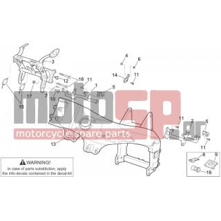 Aprilia - RSV 1000 2001 - Body Parts - LEFT mount. coils - AP8152279 - ΒΙΔΑ M6x20