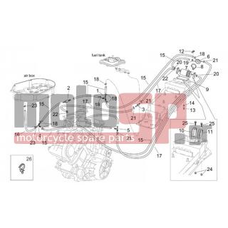 Aprilia - RSV 1000 2002 - Body Parts - Bolt with washer M5X15 - AP8102377 - Σφιχτήρας D9,1*