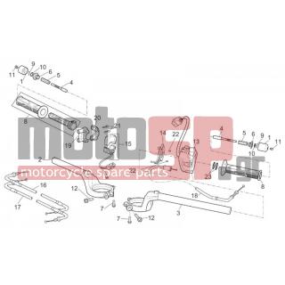 Aprilia - RSV 1000 2002 - Brakes - steering section Complete dex. d.53 - AP8152040 - ΒΙΔΑ M6x12*