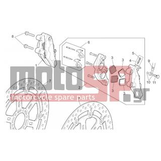 Aprilia - RSV 1000 2003 - Brakes - Caliper BRAKE FRONT - AP8113974 - 2
