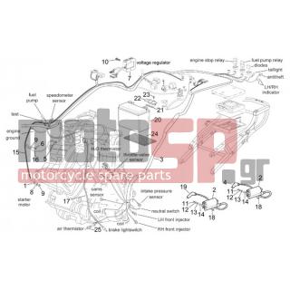 Aprilia - RSV 1000 2003 - Electrical - Electric central facility - AP8148660 - ΛΑΜΑΚΙ ΜΠΑΤΑΡΙΑΣ RSV/TUONO