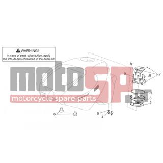 Aprilia - RSV 1000 2003 - Body Parts - Tank gasoline II - AP8120965 - ΟΡΙΓΚ