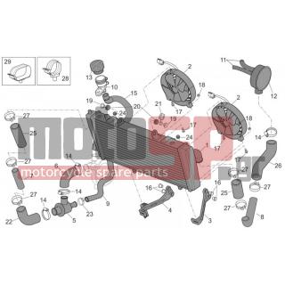 Aprilia - RSV 1000 2008 - Engine/Transmission - cooling system - AP8101927 - Σφιχτήρας κλικ D23,5x8*