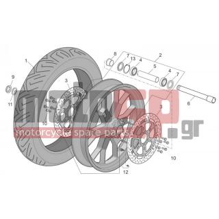 Aprilia - RSV 1000 2004 - Frame - Front Wheel Factory - Dream I - AP8125841 - ΤΣΙΜΟΥΧΑ ΤΡΟΧΟΥ PEG STR-TR/RSV/TUONO/RS
