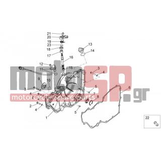 Aprilia - RSV 1000 4V R 2009 - Engine/Transmission - CLUTCH COVER - 122675 - ΒΙΔΑ M6X12