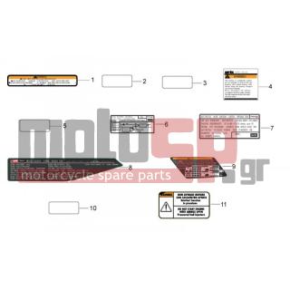 Aprilia - RSV4 1000 APRC FACTORY ABS 2013 - Body Parts - Signs and sticker - B044363 - Αυτοκόλλητο εκπομπής ρύπων