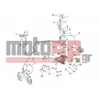 Aprilia - RSV4 1000 APRC FACTORY ABS 2014 - Brakes - ABS braking system - AP8152043 - ΒΙΔΑ M4x10*