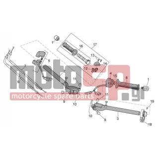 Aprilia - RSV4 1000 APRC FACTORY STD SE 2012 - Frame - Wheel - Controls - AP8152043 - ΒΙΔΑ M4x10*