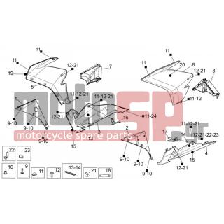 Aprilia - RSV4 1000 APRC R 2012 - Body Parts - Bodywork FRONT II - 895915 - Βίδα TBEI