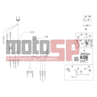 Aprilia - RSV4 RACING FACTORY LE 1000 2016 - Ηλεκτρικά - Electrical installation BACK - 895481 - ΡΕΛΕ INJECTION SCOOTER-MOTO 12V 30A