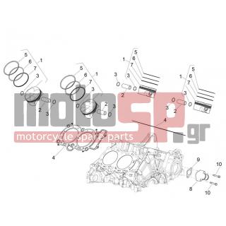 Aprilia - RSV4 RR 1000 2016 - Κινητήρας/Κιβώτιο Ταχυτήτων - Cylinder - Piston - CM267701 - Έμβολο κομπλέ A