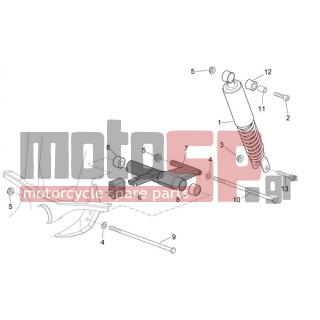 Aprilia - SCARABEO 100 4T E3 2009 - Suspension - Post - rods - AP8223064 - Αμορτισέρ master