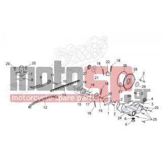 Aprilia - SCARABEO 100 4T E3 2011 - Κινητήρας/Κιβώτιο Ταχυτήτων - OIL PUMP - 434447 - ΚΑΔΕΝΑ ΤΡ ΛΑΔΙΟΥ VESPA ET4-FLY 100-SFRST