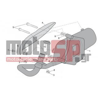 Aprilia - SCARABEO 100 4T E3 2011 - Exhaust - Exhaust - AP8150566 - Βίδα αυτοδιατρ. M5x10