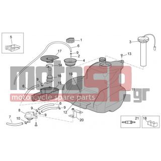 Aprilia - SCARABEO 100 4T E3 2010 - Body Parts - Tank gasoline II - AP8152280 - ΒΙΔΑ M6x25
