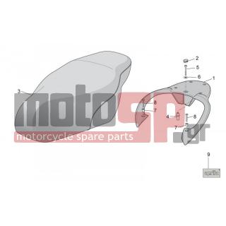 Aprilia - SCARABEO 100 4T E3 2011 - Body Parts - Saddle - grid - AP8121790 - ΔΑΚΤΥΛΙΔΙ