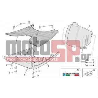 Aprilia - SCARABEO 100 4T E3 NET 2009 - Body Parts - Body Central II - AP8150270 - ΒΙΔΑ M4