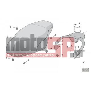 Aprilia - SCARABEO 100 4T E3 NET 2009 - Body Parts - Saddle - grid - AP8121790 - ΔΑΚΤΥΛΙΔΙ