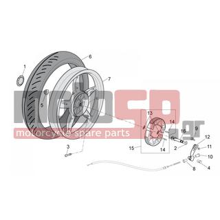 Aprilia - SCARABEO 100 4T E3 NET 2009 - Φρένα - Rear wheel - Drum Brakes - 833788 - Μανέτα φρένου πίσω