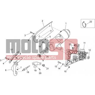Aprilia - SCARABEO 125-200 IE LIGHT 2010 - Electrical - exhaust system - JCD11200500RN00 - Ροδέλα