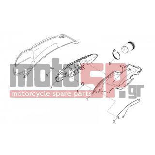 Aprilia - SCARABEO 125-200 LIGHT CARB. 2010 - Body Parts - canister US base