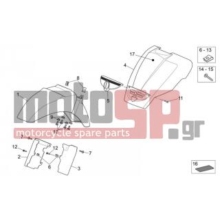 Aprilia - SCARABEO 250 LIGHT E3 2007 - Body Parts - Bodywork FRONT I - AP8150426 - ΒΙΔΑ
