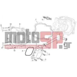 Aprilia - SCARABEO 250 LIGHT E3 2007 - Κινητήρας/Κιβώτιο Ταχυτήτων - COVER cpl head. - AP8580158 - Βαλβίδα εξαέρωσης λαδιού