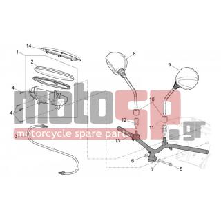Aprilia - SCARABEO 50 2T 2014 - Frame - Steering wheel - dashboard - AP8150421 - ΒΙΔΑΚΙ