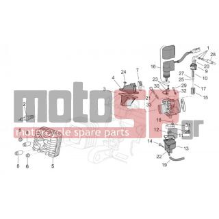 Aprilia - SCARABEO 50 2T E2 NET 2009 - Engine/Transmission - Head / Carburetor - 85285 - Ελατήριο
