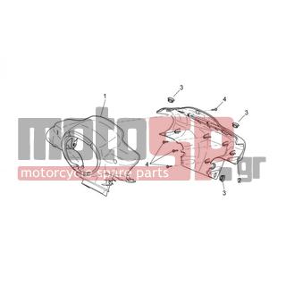 Aprilia - SCARABEO 50 2T E2 NET 2010 - Body Parts - Bodywork FRONT I - lamp base - 85175900XB1 - ΚΑΠΑΚΙ ΤΙΜ ΕΣ SCAR 50-100 WHITE CULT