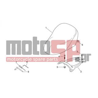 Aprilia - SCARABEO 50 2T E2 NET 2010 - Body Parts - Saddle - grid - AP8120001 - ΑΠΟΣΤΑΤΗΣ