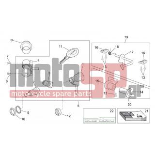 Aprilia - SCARABEO 50 4T 4V 2014 - Body Parts - Sticker - Kit LOCKS - AP8225370 - ΠΑΞΙΜΑΔΙ