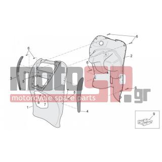 Aprilia - SCARABEO 50 4T 4V E2 2009 - Body Parts - Bodywork FRONT III - AP8150413 - ΒΙΔA 3,9x14 SHIVER 750