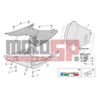 Aprilia - SCARABEO 50 4T 4V NET 2010 - Body Parts - Bodywork, central part II - 893746 - Αυτοκόλλητο 4T4V