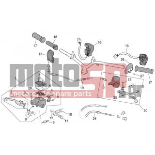 Aprilia - SCARABEO 50 4T 4V NET 2010 - Body Parts - controls - 894114 - Ντίζα γκαζιού