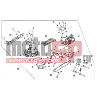 Aprilia - SHIVER 750 2012 - Κινητήρας/Κιβώτιο Ταχυτήτων - Butterfly - 872173 - Ρακόρ εισαγωγής
