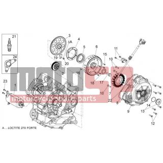 Aprilia - SHIVER 750 2012 - Electrical - ignition system - 849923 - ΒΑΣΗ ΜΙΖΑΣ SHIVER/DORSODURO 750