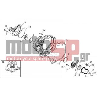 Aprilia - SHIVER 750 GT 2009 - Κινητήρας/Κιβώτιο Ταχυτήτων - WHATER PUMP II - 875814 - Κορώνα