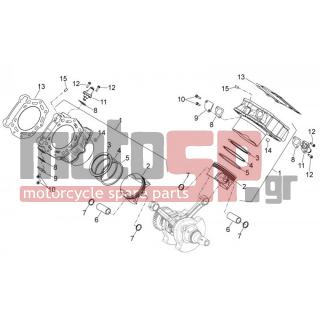 Aprilia - SHIVER 750 GT 2009 - Engine/Transmission - Cylinder with piston unpainted - 840135 - ΤΑΠΑ ΚΥΛΙΝΔΡΟΥ ΤΕΝΤ ΚΑΔ GP800-MANA-SΗIV