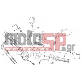 Aprilia - SHIVER 750 GT 2009 - Frame - Wheel - Controls - AP8152486 - ΒΙΔΑ TCC M8X25 INOX