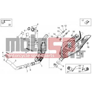 Aprilia - SHIVER 750 PA 2015 - Electrical - exhaust system - 31059 - Μπουλόνι
