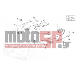 Aprilia - SL 1000 FALCO 2000 - Body Parts - Bodywork FRONT - Pipes - AP8150423 - ΒΙΔΑ