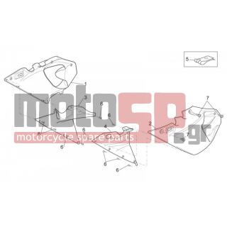 Aprilia - SL 1000 FALCO 2003 - Body Parts - Body Central. - Karines - AP8150444 - ΒΙΔΑ M3,9X10