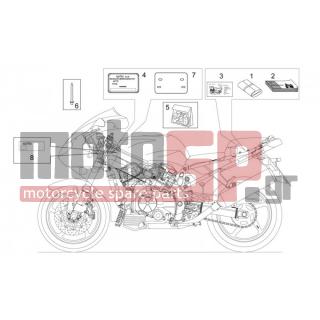 Aprilia - SL 1000 FALCO 2003 - Body Parts - Sticker and signs - AP8167337 - ΑΥΤ/ΤΑ ΣΕΤ FALCO SL