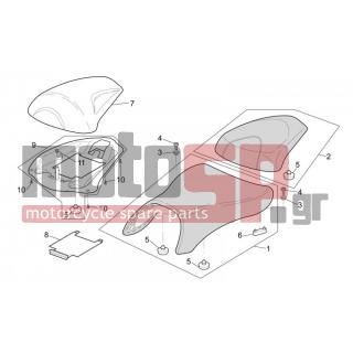 Aprilia - SL 1000 FALCO 2000 - Body Parts - saddle - AP8168970 - Κάλυμμα σέλας πράσ.