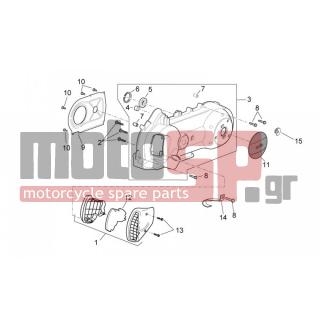 Aprilia - SPORT CITY 125-200-250 E3 2008 - Engine/Transmission - COVER variator - AP8590033 - Φίλτρο