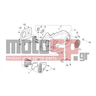 Aprilia - SPORT CITY CUBE 125-200 CARB E3 2009 - Engine/Transmission - COVER variator - 834266 - ΔΙΑΦΡΑΓΜΑ ΑΕΡΟΣ GT 200-X8
