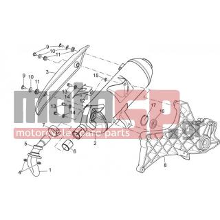 Aprilia - SPORT CITY CUBE 125-200 CARB E3 2009 - Electrical - exhaust system - 82545R - ΡΟΥΛΕΜΑΝ ΠΙΣΩ ΤΡΟΧΟΥ SCOOTER (17X47X14)