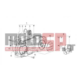 Aprilia - SPORT CITY ONE 125 4T E3 2010 - Engine/Transmission - COVER variator - 258146 - ΒΙΔΑ M3X20